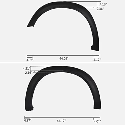 Discounted Demo Fender Flares with Minor Scratches | Maple4x4 2009-2018 Ram 1500 & 2019-2024 Ram 1500 Classic Model Fender Flares – Factory Style OEM, Set of 4 (Excludes R&T Models, Fits Metal Bumper Only, Does NOT Fit New Body Style) - OE303-1