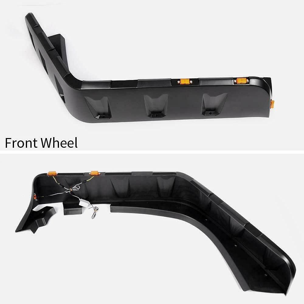 Maple4x4 2007-2018 Jeep JK Wrangler 2/4 Door Model Unlimited Rubicon Unlimited Pocket-Riveted Fender Flares