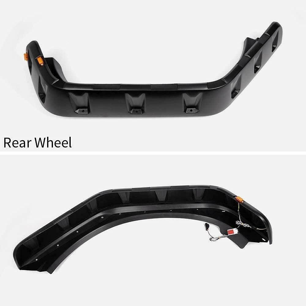 Maple4x4 2007-2018 Jeep JK Wrangler 2/4 Door Model Unlimited Rubicon Unlimited Pocket-Riveted Fender Flares