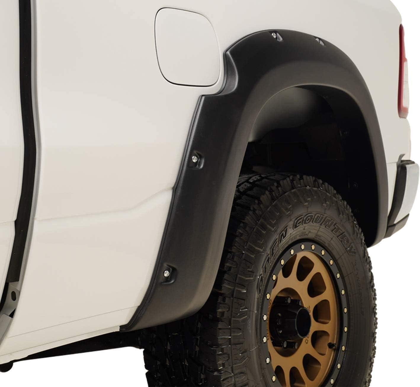 2019-2024 Dodge Ram 1500 New Body Pocket Bolt-Riveted Style Fender Flares | Not for Rebel, Warlock, or Classic Models | Smooth Black, Paintable Set of 4
