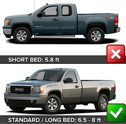 Maple4x4 2007-2013 Sierra 1500 (NOT for 5.8ft Short Bed) Pocket Style Bolt-Riveted Fender Flares | Black Paintable Set of 4