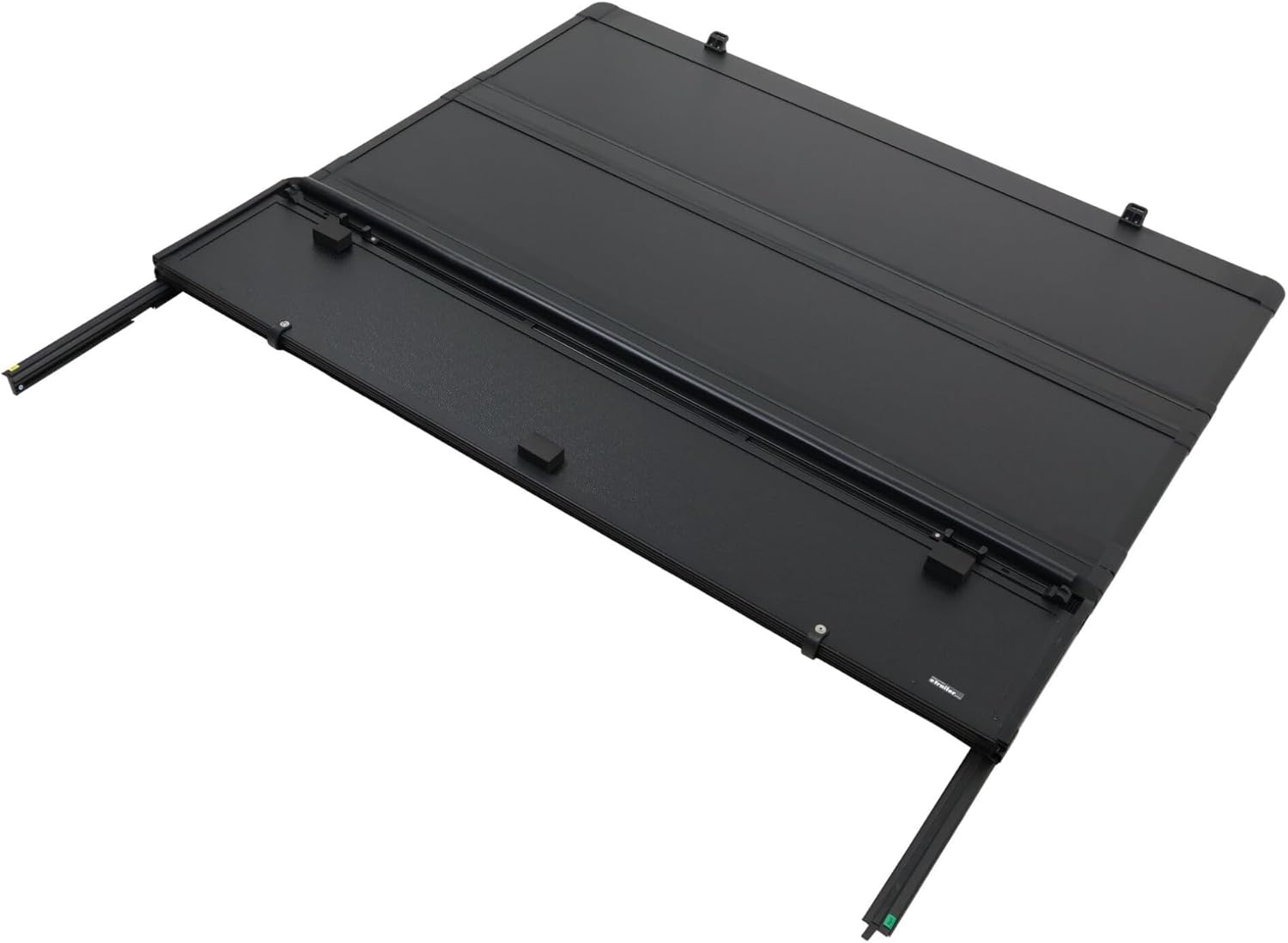 Maple4x4 Hard Quad-Fold Truck Bed Tonneau Cover Compatible with 2014-2021 Toyota Tundra Fleetside 6.5ft Bed | Aluminum on top Mount