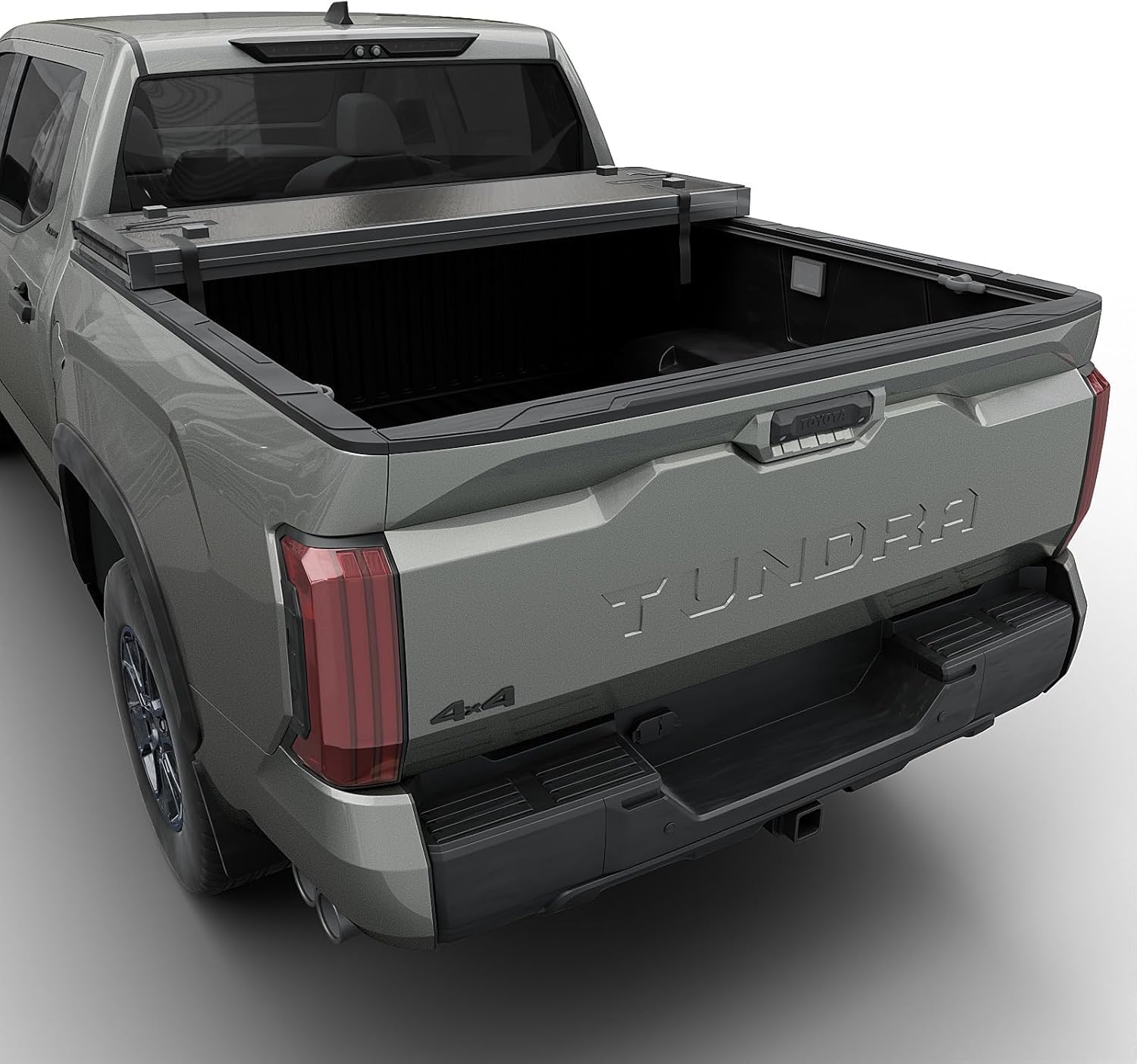 Hard Folding Truck Bed Tonneau Cover Compatible with Toyota Tundra 2022 2023 2024 2025 6.5ft Standard Box, Tri Fold Style