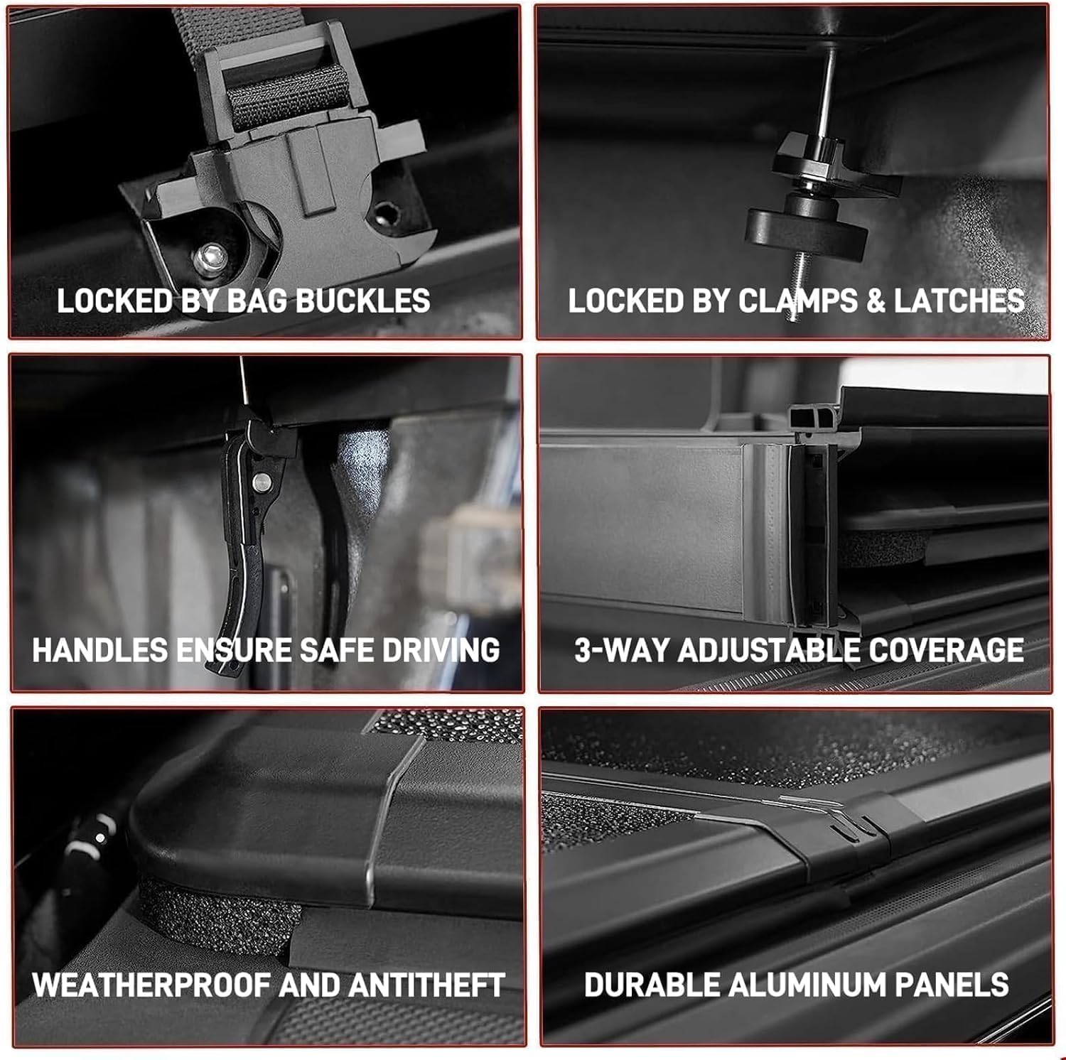 Hard Tri-Fold Tonneau Cover Fits 2020-2025 Chevy Silverado/GMC Sierra 2500 HD 3500 HD with 6.9ft (82.2in) Truck Bed w/o Multi-Flex Tailgate