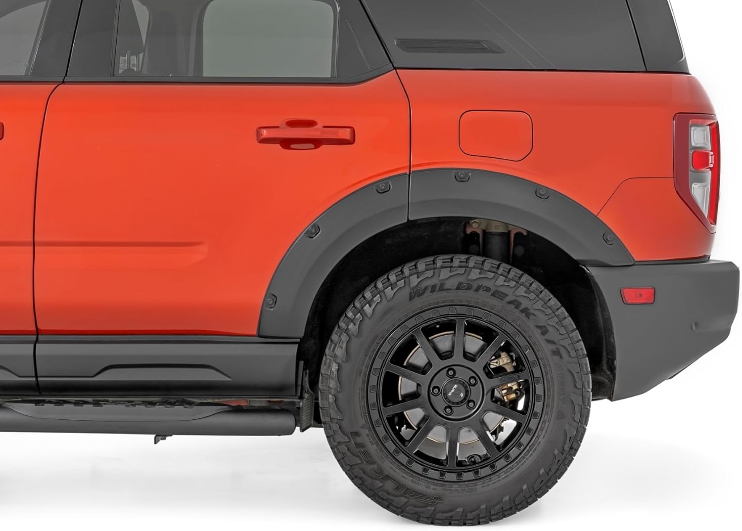 Maple4x4 Compatible with 2021-2025 Ford Bronco Sport Pocket Bolt-Riveted Fender Flares | Rough Textured 6pc - FF110