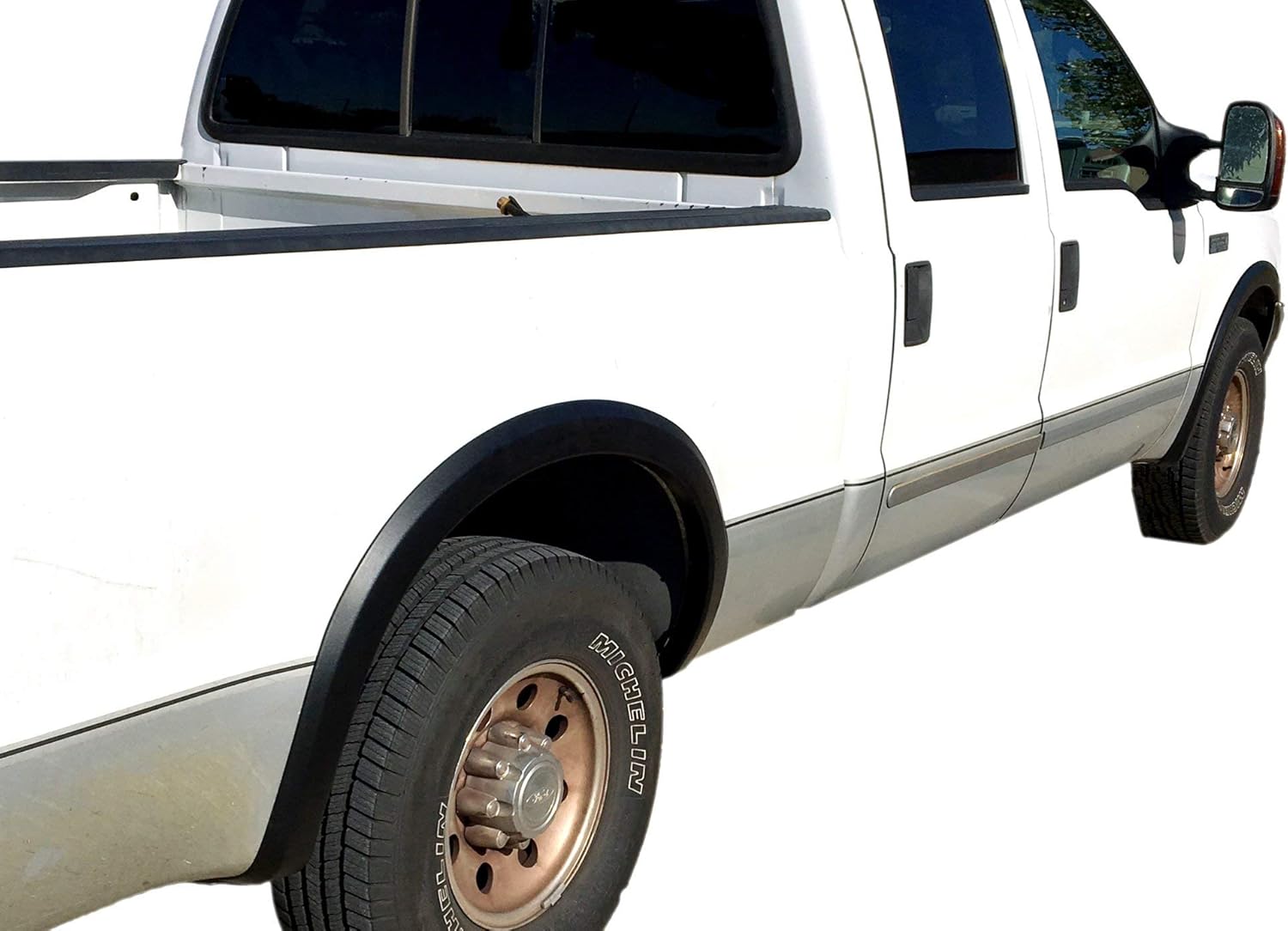 Maple4x4 1999-2007 F250 F350 Super Duty Factory Style OEM Fender Flares | Slightly Textured Black Paintable - OE104
