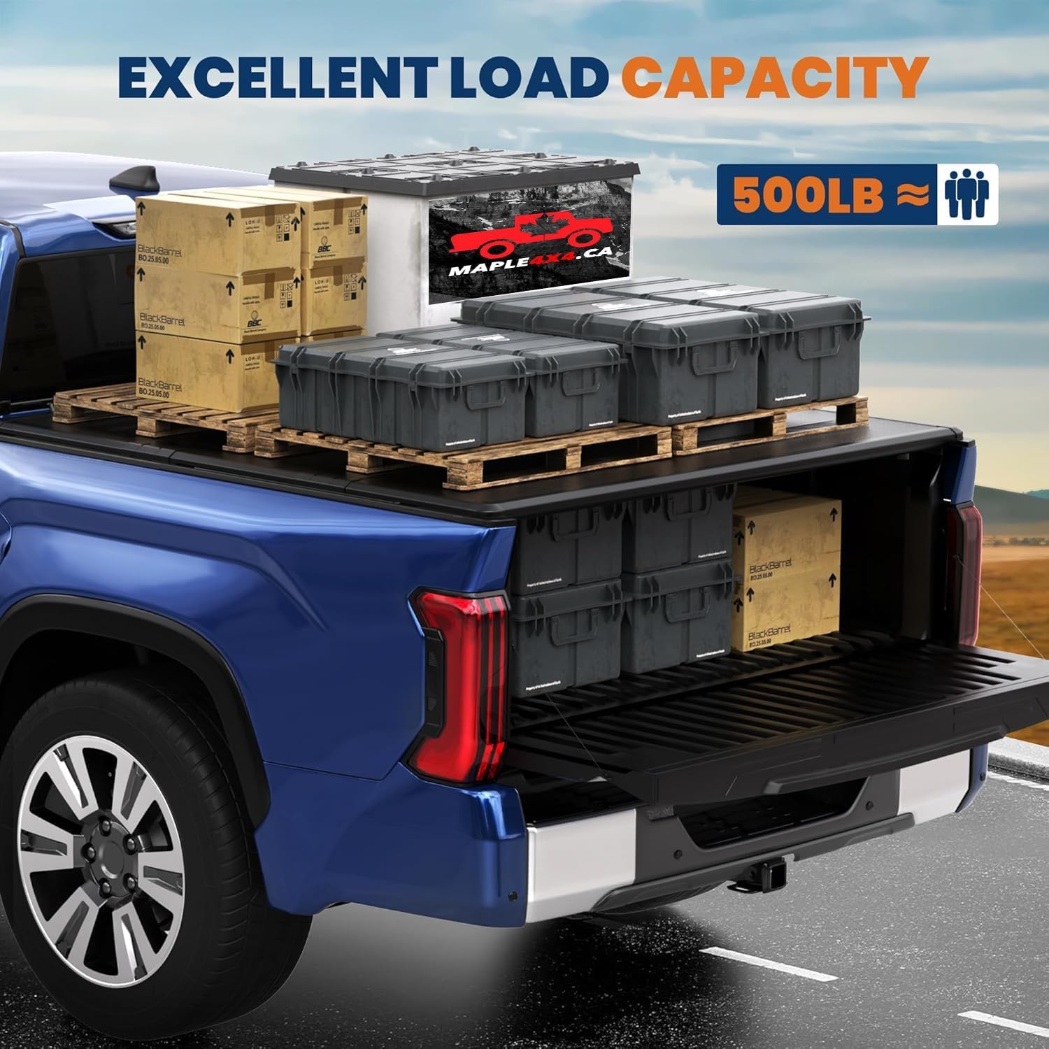 Hard Tri-fold Truck Bed Tonneau Cover Compatible with 2014-2025 Toyota Tundra 5.5 FT (67") Bed (Excludes Trail Special Edition Storage Boxes)