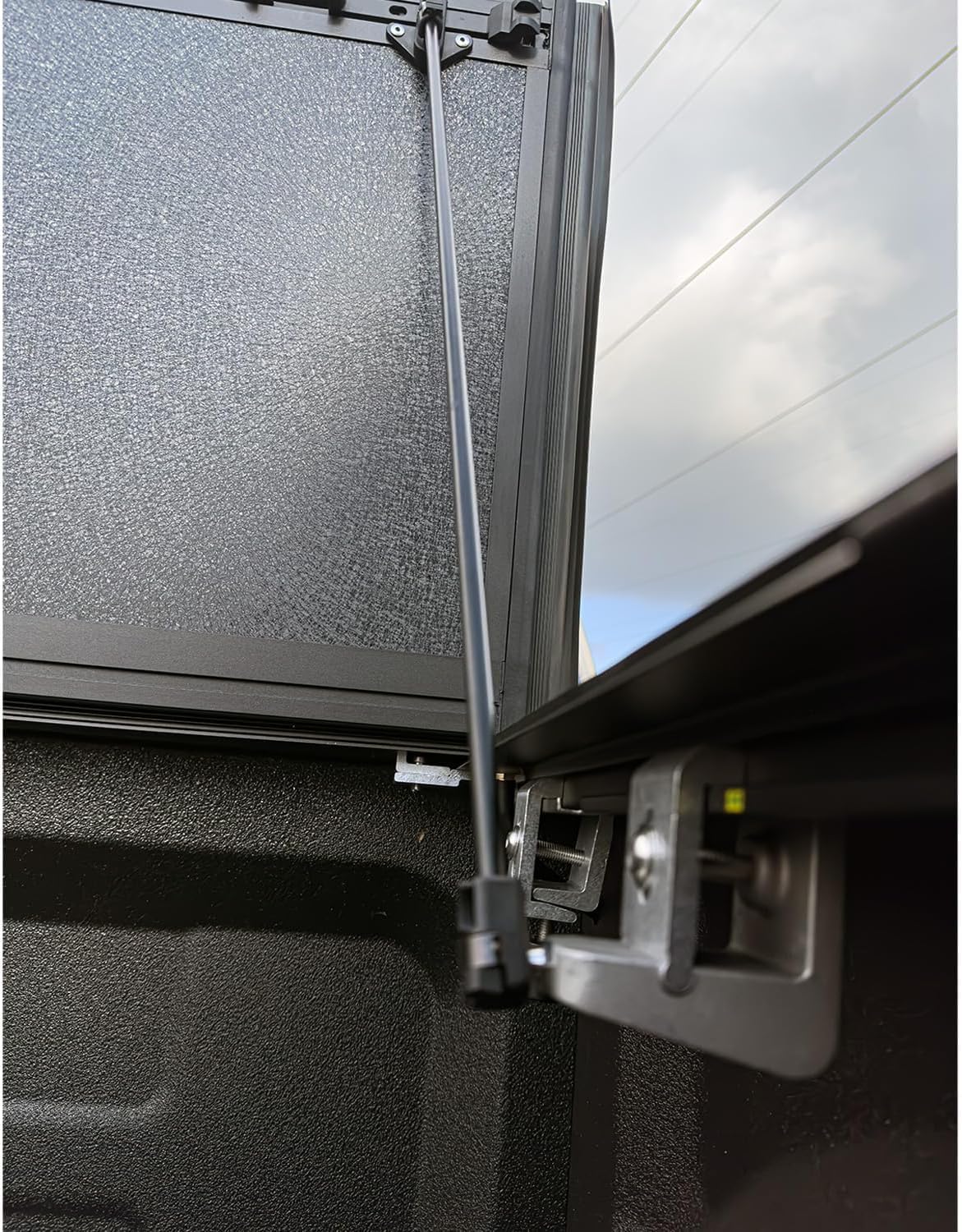 Hard Tri-Fold Flip up Truck Bed Tonneau Cover Compatible with 2016-2023 Toyota Tacoma 5' Bed (60.5'') | Aluminum Low-Profile Flush Mounted