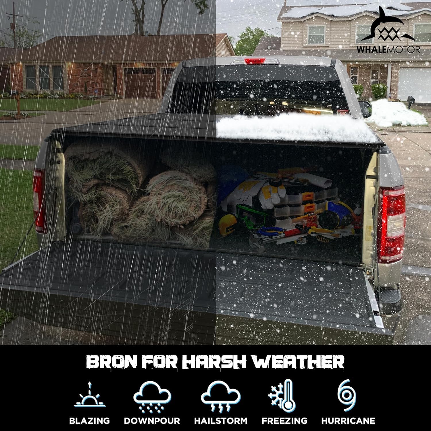 Hard Tri-fold Truck Bed Tonneau Cover Compatible with 2014-2025 Toyota Tundra 5.5 FT (67") Bed (Excludes Trail Special Edition Storage Boxes)