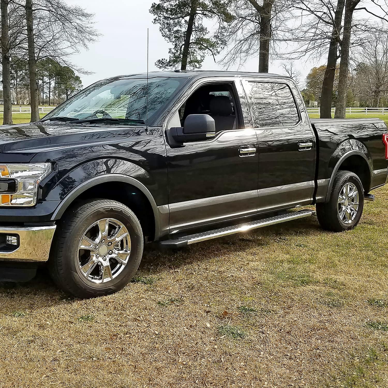 Maple4x4 OE Replacement Fender Flares Compatible with 2018-2020 Ford F150 (only for trucks with factory flares) | (Excludes Platinum & Raptor Model) Smooth Black Paintable