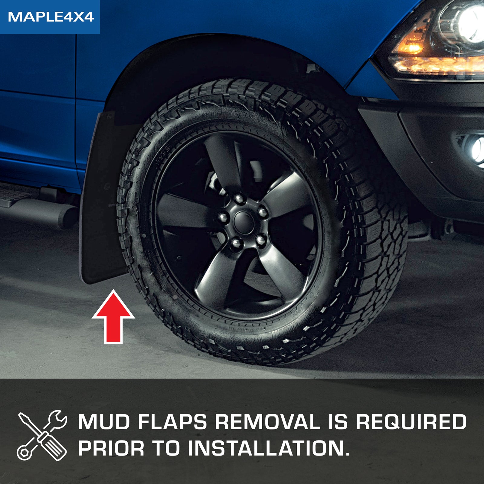 Maple4X4 Rugged-Textured Matte Black