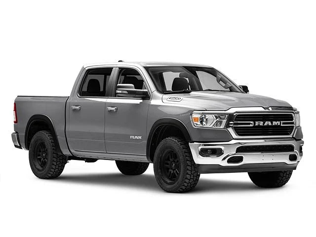Maple4x4 Compatible with 2019-2026 Dodge Ram 1500 New Body OEM Factory Style Fender Flares (Not for Classic, Rebel, TRX Models) | Smooth Black Paintable Set of 4 - OE305