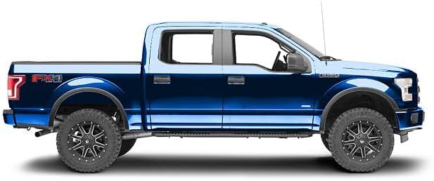 Maple4x4 OE Replacement Fender Flares Compatible with 2015-2017 Ford F150 (Excluding Platinum & Raptor) | Smooth Black, Set of 4 - OE107
