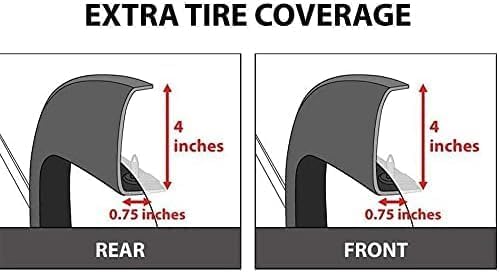 Discounted Demo Fender Flares with Minor Scratches | Maple4x4 2007-2013 Chevy Silverado 1500/2500/3500 6.5ft & 8ft Bed Factory style OEM Fender Flares black set of 4 (Not for GMC Sierra, 5.8ft Bed, or 2007 Classic) - OE203-1