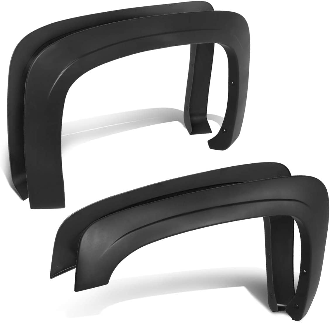 Maple4x4 2007-2013 Chevy Silverado 1500/2500/3500 6.5ft & 8ft Bed Factory style OEM Fender Flares black set of 4 (Not for GMC Sierra, 5.8ft Bed, or 2007 Classic) - OE203