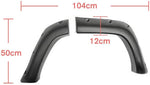 Maple4x4 1984-2001 Jeep Cherokee XJ 4-Door Pocket Riveted Fender Flares (Not for Models with Side Skirt) | Black Textured 6Pcs - FF801