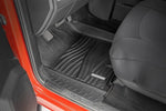 Floor Mats Fit Ram 1500 Crew Cab 2012-2018 & Classic Model (2019-24) | Custom Fit TPE All Weather | Non-Slip Textured Surface | Front and Rear Row - 3pcs Black
