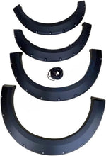 Maple4x4 2021-2026 Ford F150 (Excludes Lightning)  Pocket Style Riveted Fender Flares, 4-Piece Set, Black - FF111