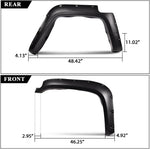 Maple4x4 2007-2014 Compatible with Toyota FJ Cruiser Pocket Riveted Fender Flares | Smooth Black Paintable Set of 4 - FF405