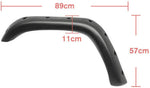 Maple4x4 1984-2001 Jeep Cherokee XJ 4-Door Pocket Riveted Fender Flares (Not for Models with Side Skirt) | Black Textured 6Pcs - FF801