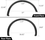 Maple4x4 OE Replacement Fender Flares Compatible with 2015-2017 Ford F150 (Excluding Platinum & Raptor) | Smooth Black, Set of 4 - OE107