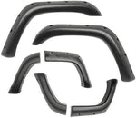 Maple4x4 1984-2001 Jeep Cherokee XJ 4-Door Pocket Riveted Fender Flares (Not for Models with Side Skirt) | Black Textured 6Pcs - FF801