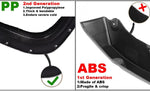 Maple4x4 2004-2015 Compatible with Nissan Titan (WITHOUT Bedside Lockbox) Pocket Riveted Fender Flares | Smooth Black Paintable, Set of 4 - FF701