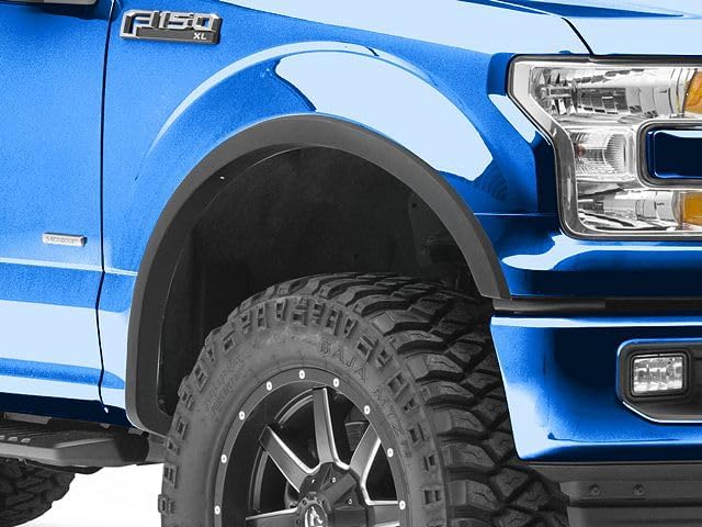 Maple4x4 OE Replacement Fender Flares Compatible with 2015-2017 Ford F150 (Excluding Platinum & Raptor) | Smooth Black, Set of 4
