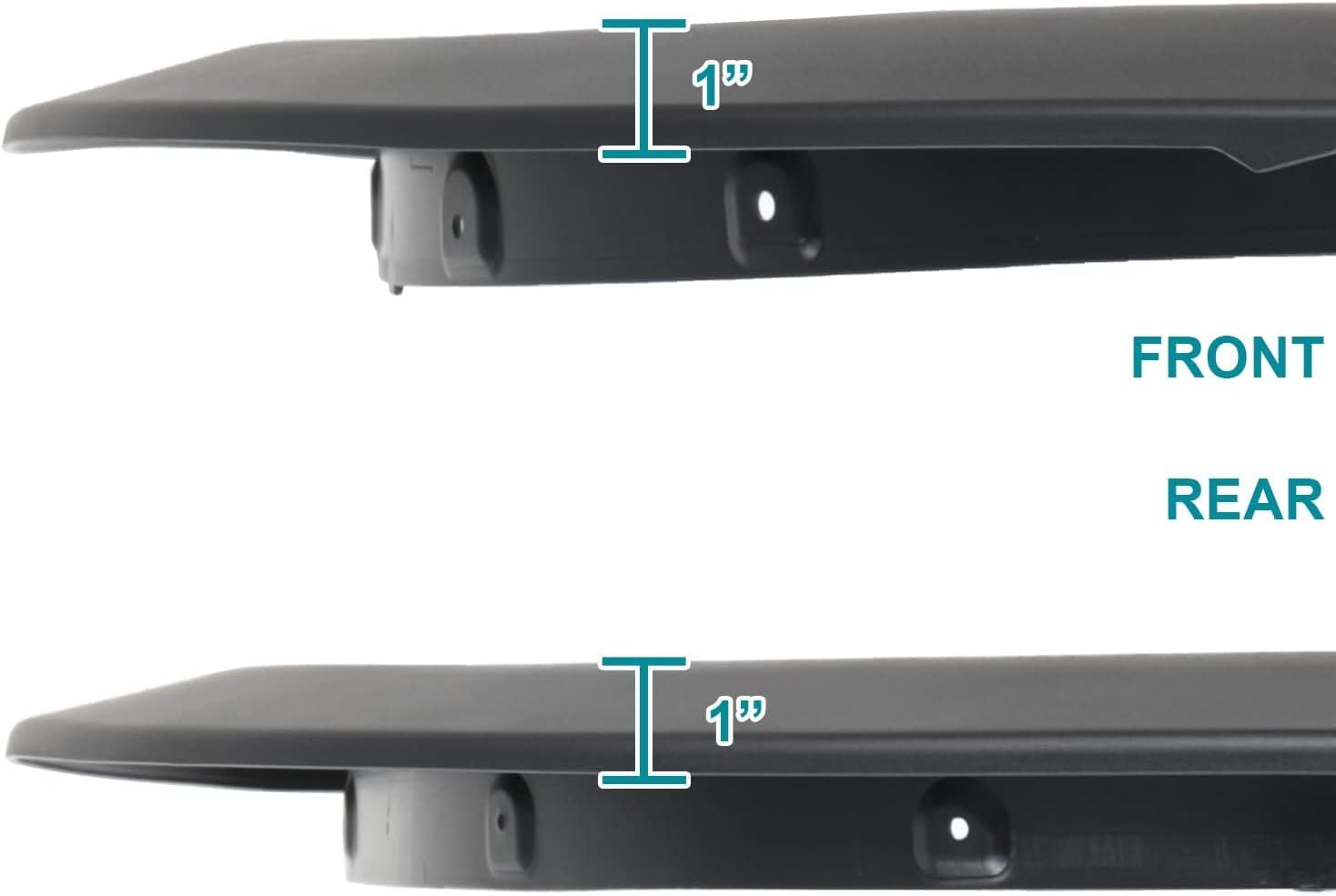 Maple4x4 Compatible with 2019-2026 Dodge Ram 1500 New Body OEM Factory Style Fender Flares (Not for Classic, Rebel, TRX Models) | Smooth Black Paintable Set of 4 - OE305