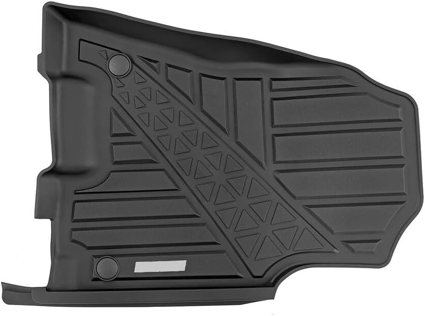 Floor Mats Fit 2019-2024 Ram 1500 Crew Cab (Includes 1500 TRX 2021-24), Custom Fit TPE All Weather | Non-Slip Textured Surface | Front and Rear Row - 3pcs Black