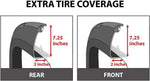 Discounted Demo Fender Flares with Minor Scratches | Maple4x4 2011-2016 Compatible with Ford F-250 F-350 Super Duty Pocket Style Riveted Fender Flares | Smooth Black Paintable Set of 4 (Not for Dually) -FF103-1