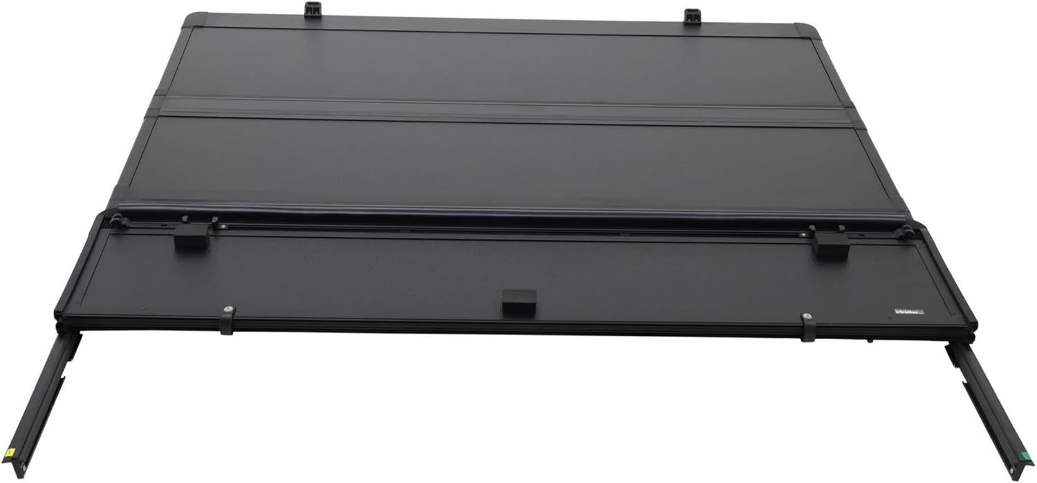Maple4x4 Hard Quad-Fold Truck Bed Tonneau Cover Compatible with 2022–2025 Toyota Tundra 6.5ft Bed | Aluminum on top Mount