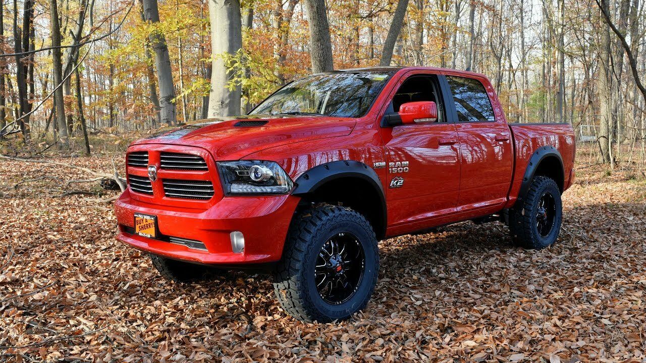 Discounted Demo Fender Flares with Minor Scratches | Maple4x4 2009-2018 Ram 1500 & 2019-2024 Compatible with Dodge Ram 1500 Classic Body(Excludes R&T Models,New Body Style) Pocket Style Riveted Fender Flares | Smooth Black Paintable, Set of 4 - FF304-1