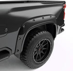 Maple4x4 2020-2026 Compatible with Chevy Silverado 2500 3500 HD Pocket Bolt-Riveted Fender Flares (NOT FOR GMC SIERRA) | Smooth Black Paintable - FF209