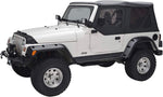 Maple4x4 1997-2006 Jeep Wrangler TJ 6 inch Pocket Riveted Fender Flares textured black finish 6 piece set - FF802