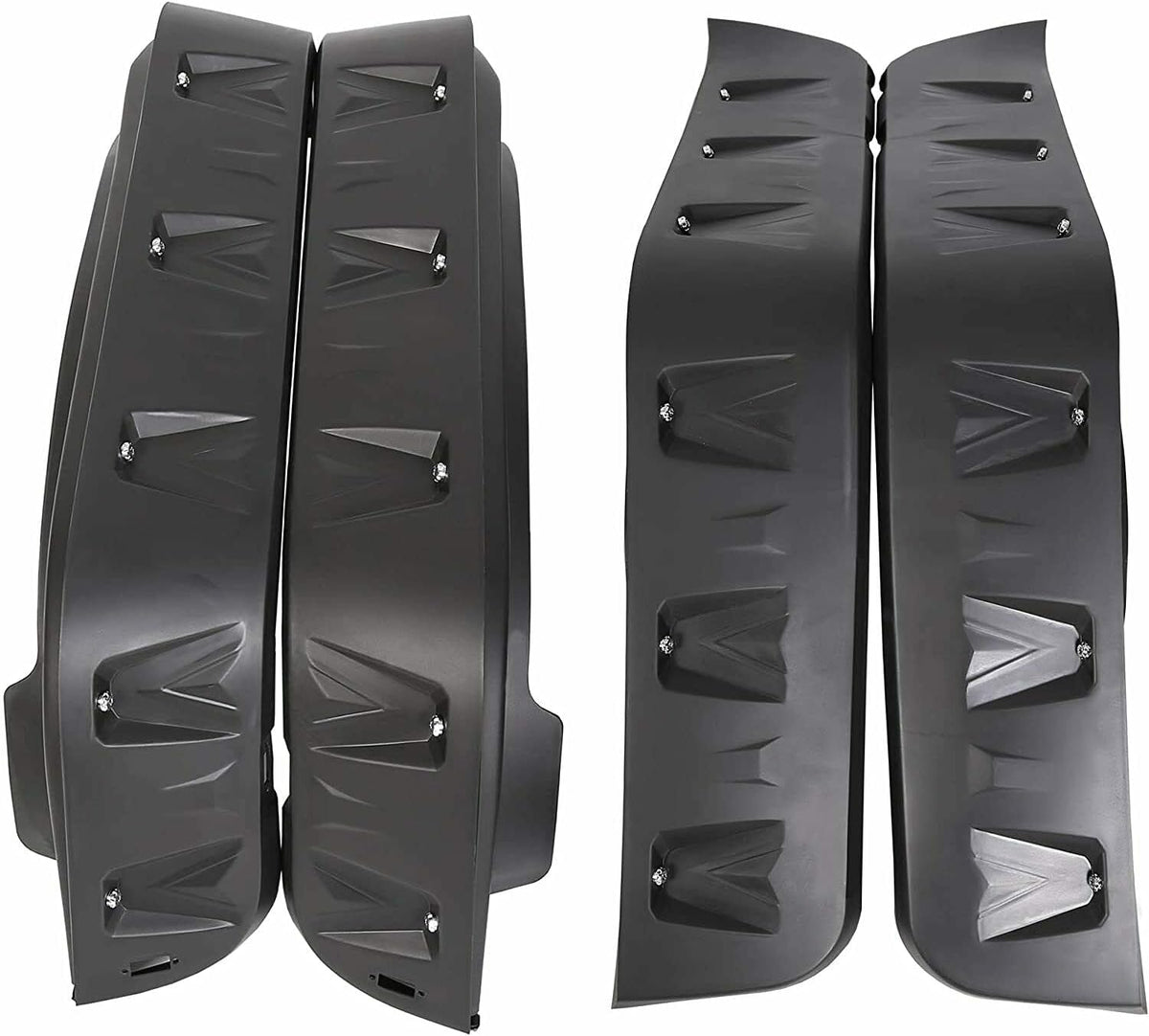 Maple4x4  2007-2018 Jeep JK Wrangler 2/4 Door Model Unlimited Rubicon Unlimited Pocket-Riveted Fender Flares