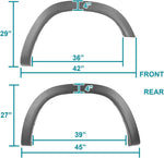 Maple4x4 Compatible with 2019-2026 Dodge Ram 1500 New Body OEM Factory Style Fender Flares (Not for Classic, Rebel, TRX Models) | Smooth Black Paintable Set of 4 - OE305