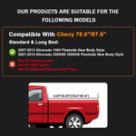 Discounted Demo Fender Flares with Minor Scratches | Maple4x4 2007-2013 Chevy Silverado 1500/2500/3500 6.5ft & 8ft Bed Factory style OEM Fender Flares black set of 4 (Not for GMC Sierra, 5.8ft Bed, or 2007 Classic) - OE203-1