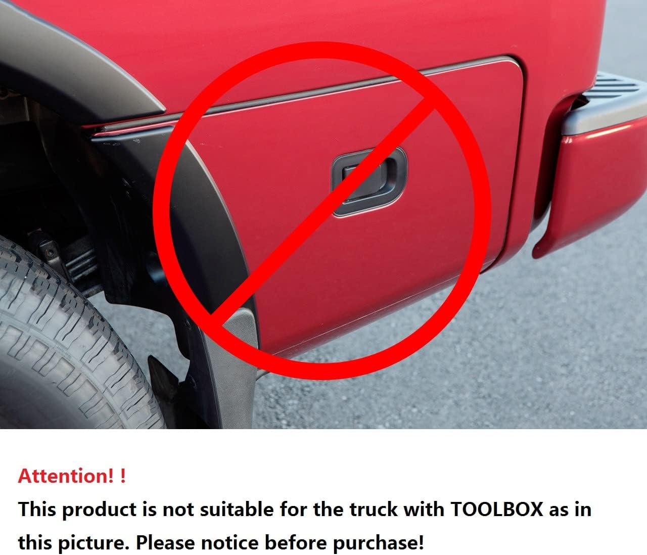 Maple4x4 2004-2015 Compatible with Nissan Titan (WITHOUT Bedside Lockbox) Pocket Riveted Fender Flares | Smooth Black Paintable, Set of 4 - FF701