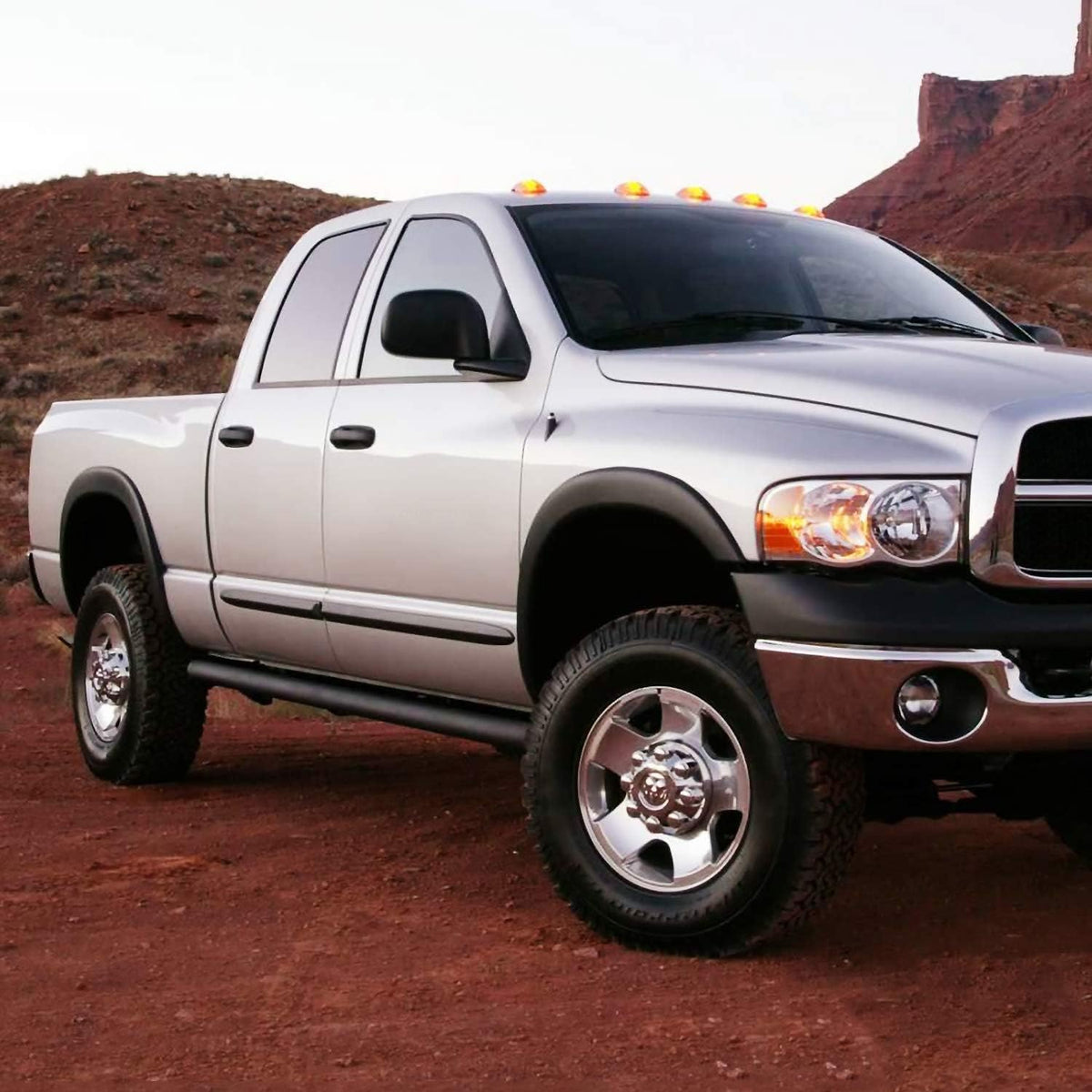 Maple4x4 Compatible with 2002-2008 Dodge Ram 1500 2003-2009 Dodge Ram 2500 3500 6.5ft Bed (Not for 8' Bed and Dually Models) OEM Factory Style Fender Flares | Smooth black paintable - OE301