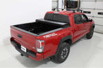 Maple4x4 Hard Quad-Fold Truck Bed Tonneau Cover Compatible with 2016–2025 Toyota Tacoma 6.2ft Bed (with OEM Track System) | Aluminum on top Mount