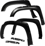 Maple4x4 2014–2020 Compatible with Toyota Tundra Pocket Style Riveted Fender Flares | Smooth Black Paintable – 4 Piece Set - FF404
