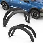 Maple4x4 2009-2018 Ram 1500 & 2019-2024 Ram 1500 Classic Model Fender Flares – Factory Style OEM, Set of 4 (Excludes R&T Models, Fits Metal Bumper Only, Does NOT Fit New Body Style) - OE303