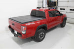 Maple4x4 Hard Quad-Fold Truck Bed Tonneau Cover Compatible with 2016–2025 Toyota Tacoma 6.2ft Bed (with OEM Track System) | Aluminum on top Mount