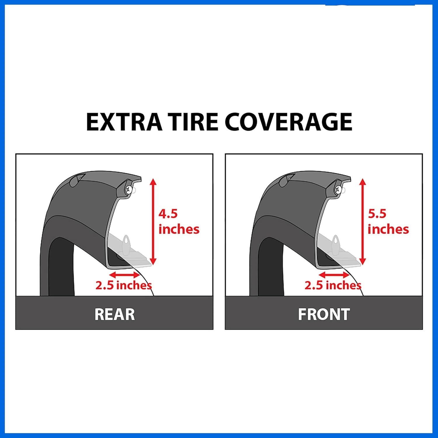 Discounted Demo Fender Flares with Minor Scratches | Maple4x4 2002-2008 Compatible with Dodge Ram 1500 2003-2009 Ram 2500 3500 Pocket Bolt-Riveted Style Fender Flares | Smooth Black Paintable - FF302-1