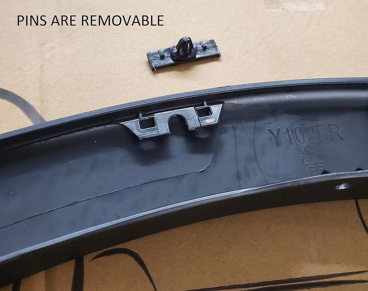 Maple4x4 OE Replacement Fender Flares Compatible with 2015-2017 Ford F150 (Excluding Platinum & Raptor) | Smooth Black, Set of 4 - OE107