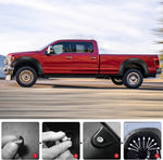 Maple4x4 2017-2022 Ford F250 F350 Superduty Pocket Style Riveted Fender Flares | Smooth Black Set of 4 - FF108
