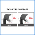 Discounted Demo Fender Flares with Minor Scratches | Maple4x4 2008-2010 Compatible with Ford F250 F350 SD Pocket Style Bolt-Riveted Fender Flares (Not Compatible with Dually Models) | Smooth Black Paintable - FF106-1