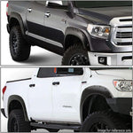 Maple4x4 2014–2020 Compatible with Toyota Tundra Pocket Style Riveted Fender Flares | Smooth Black Paintable – 4 Piece Set - FF404