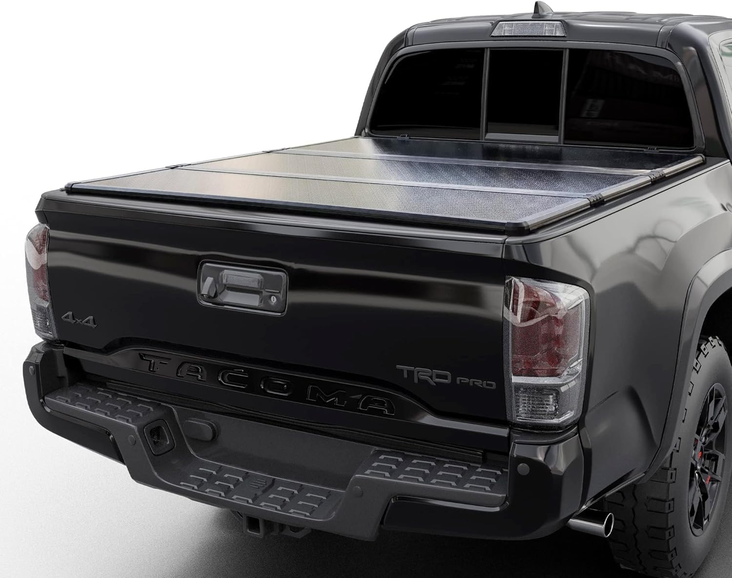 Hard Folding Truck Bed Tonneau Cover Compatible with 2016-2025 Toyota Tacoma w/OE Track System 6' 2" Bed (73.7")